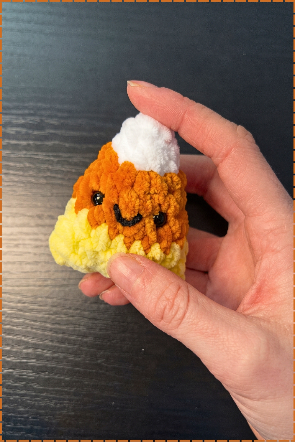 Plump Crochet Candy Corn Plushie Pattern