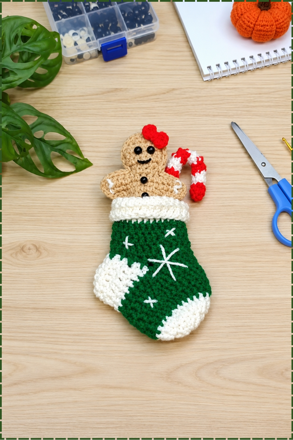 Plump Crochet Gingerbread Christmas Gift