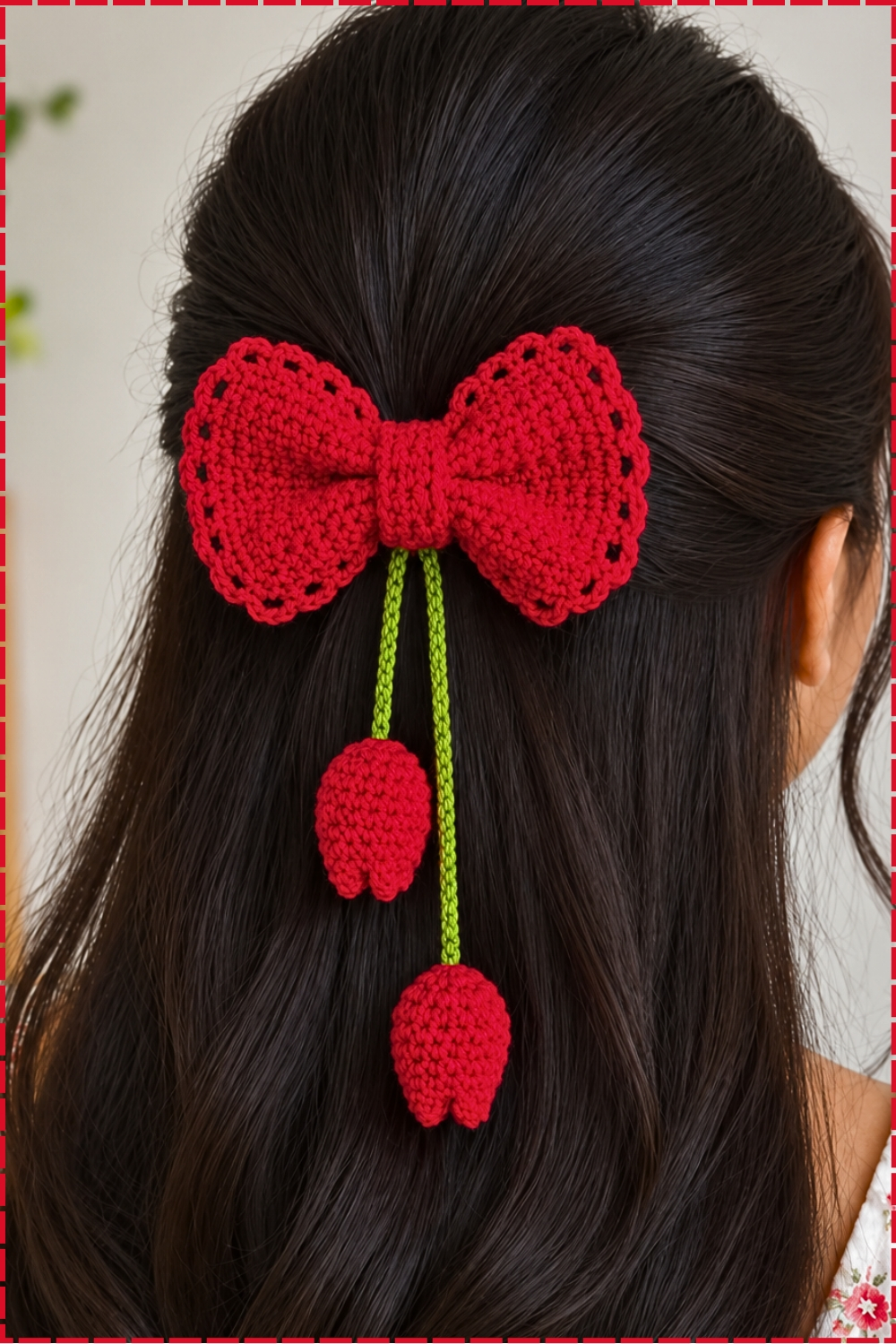 Puffy Crochet Bow Is Too Cute