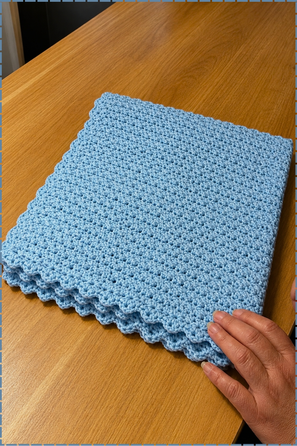 Quick Crochet One Skein Baby Blanket