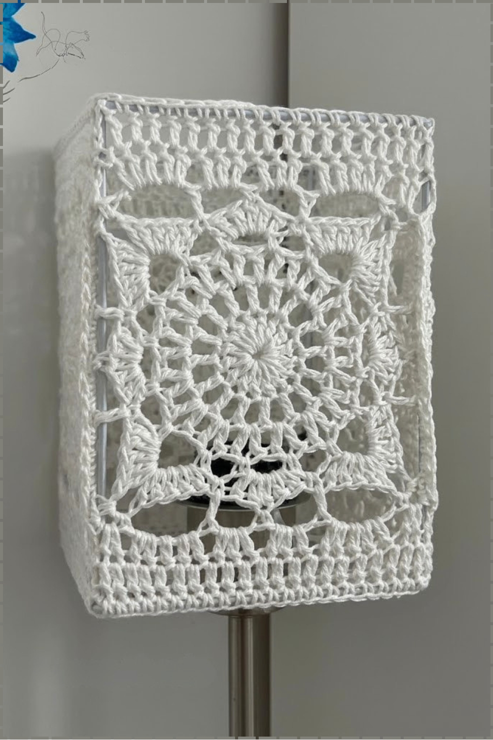 Quick Stretchy Crochet Lampshade Cover Pattern