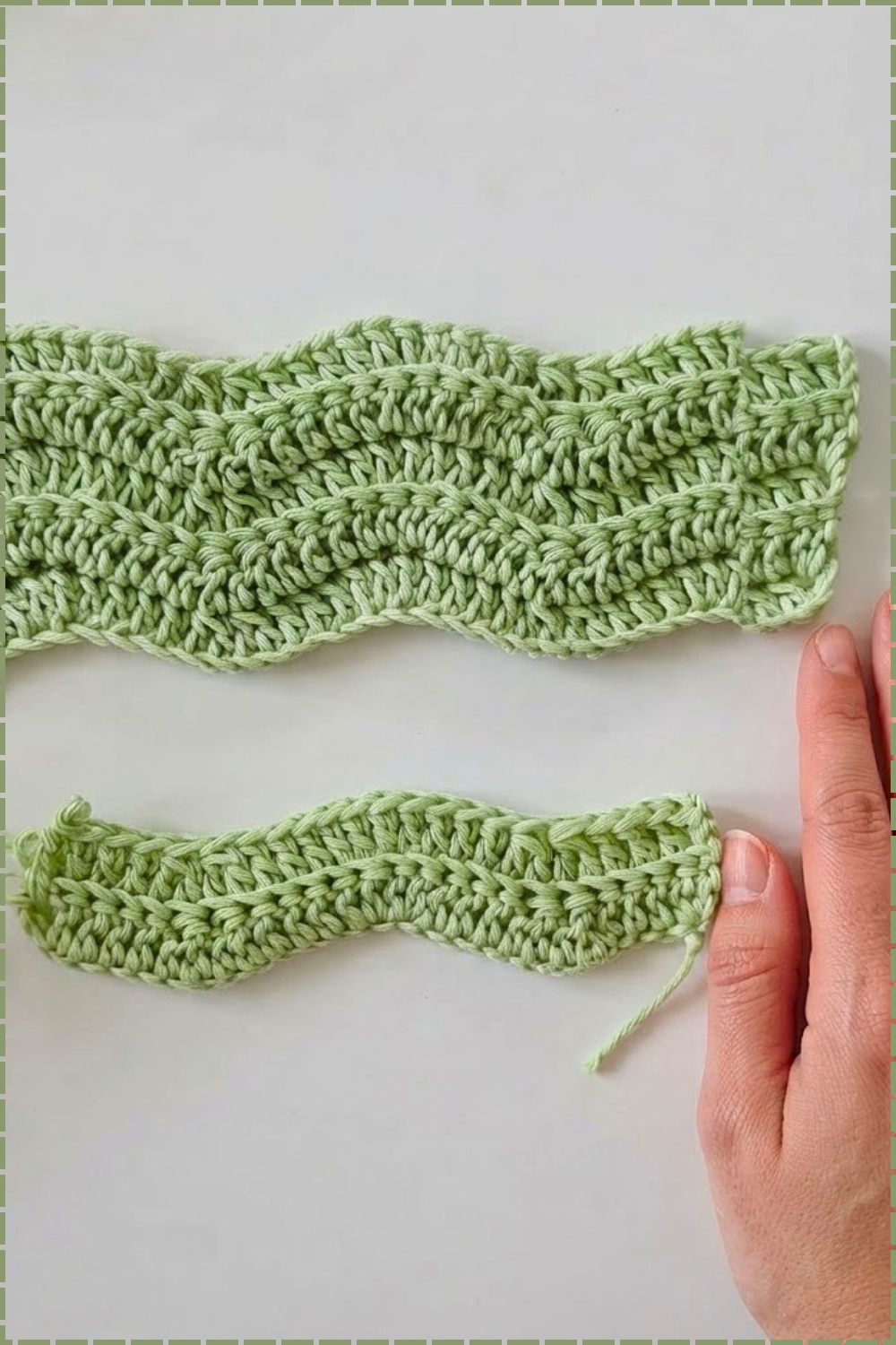 Ribbed Back Loop Only Simple Crochet Ripple Blanket