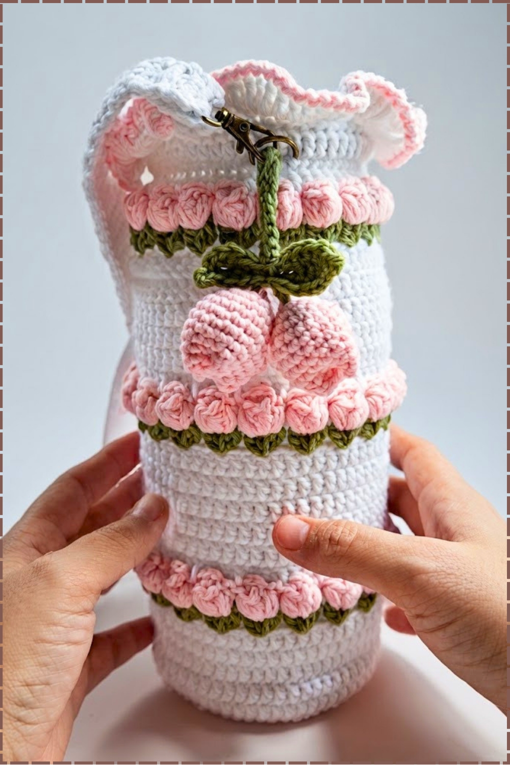 Ribbed Crochet Tumbler Holder
