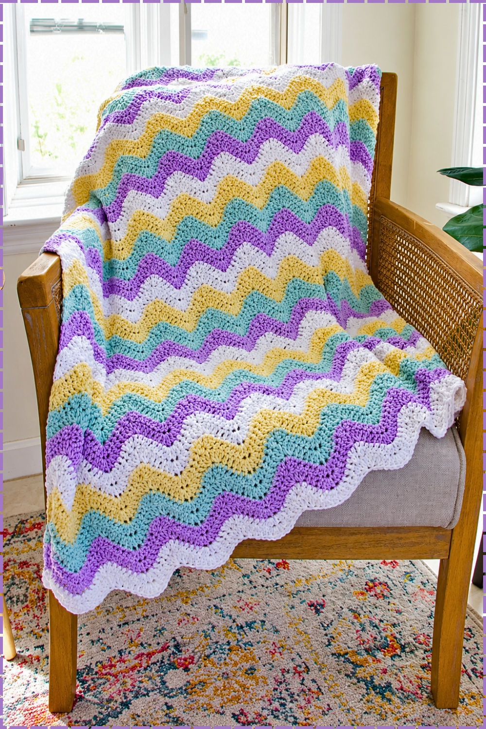 Rolling Wave Crochet Ripple Blanket Video Tutorial