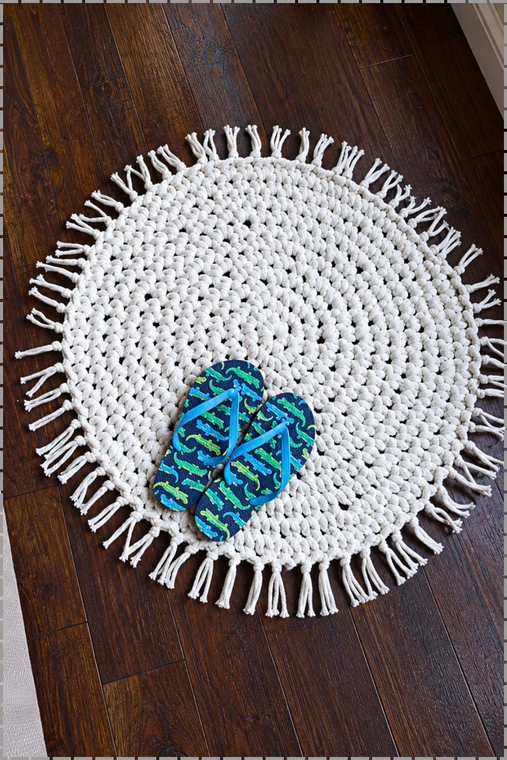 Round Chunky Crochet Rug Pattern