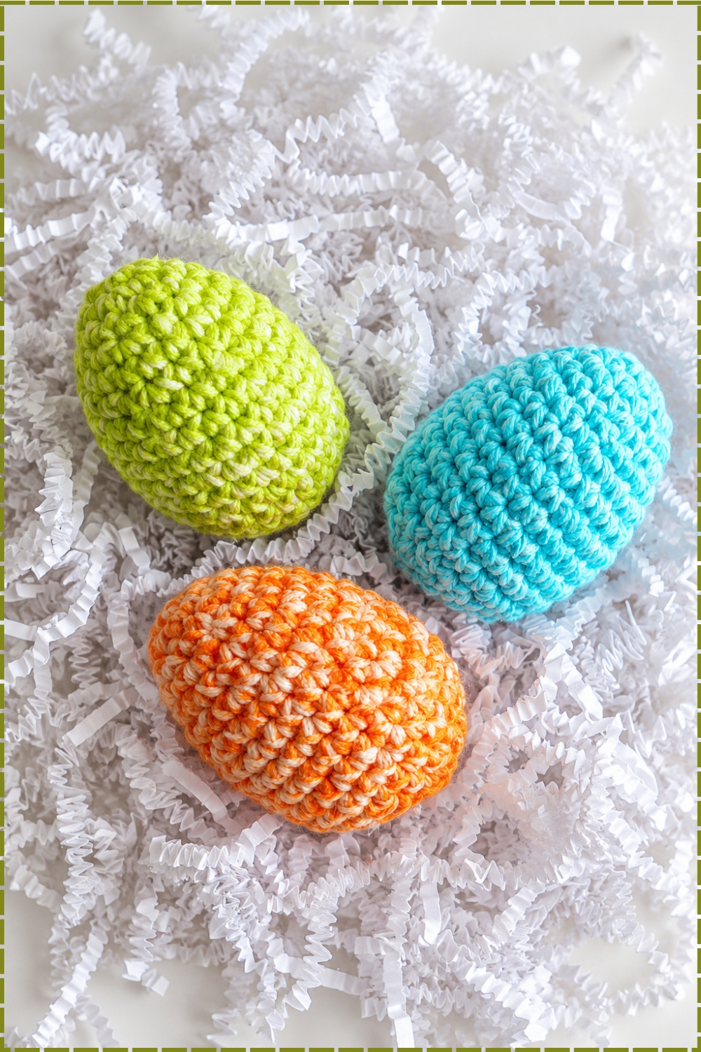 Round Crochet Easter Eggs Free Pattern