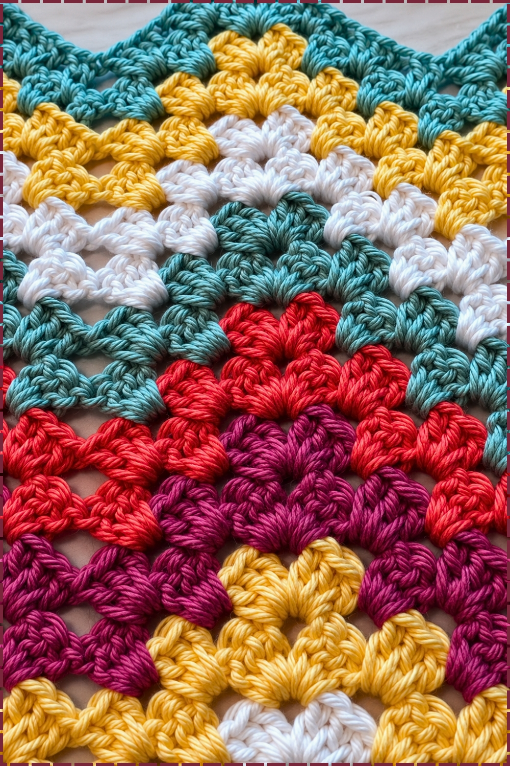 Scalloped Granny Ripple Stitch Baby Blanket Tutorial