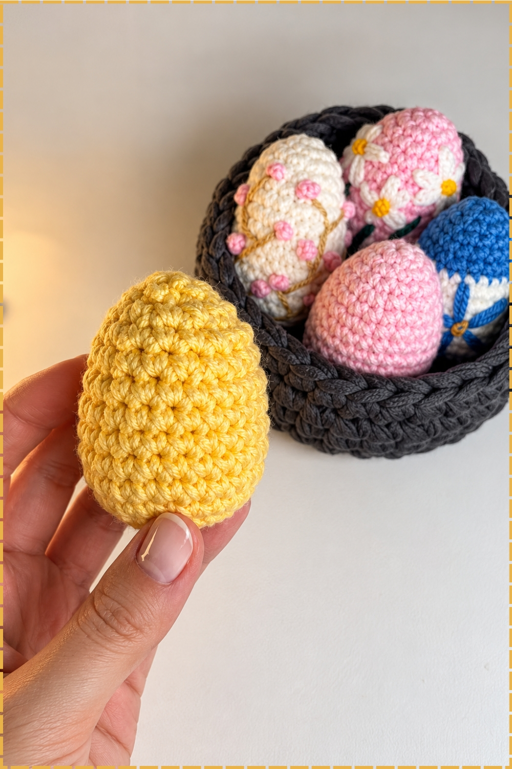 Seamless Crochet Easter Eggs No Magic Ring