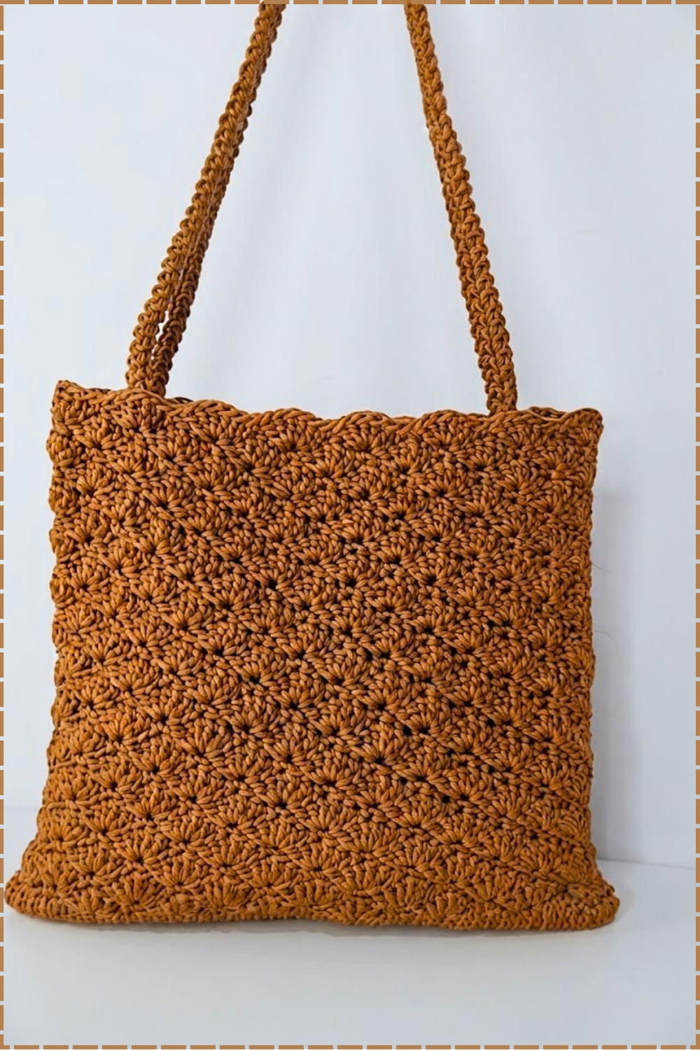 Simple Boxy Crochet Tote Bag Pattern