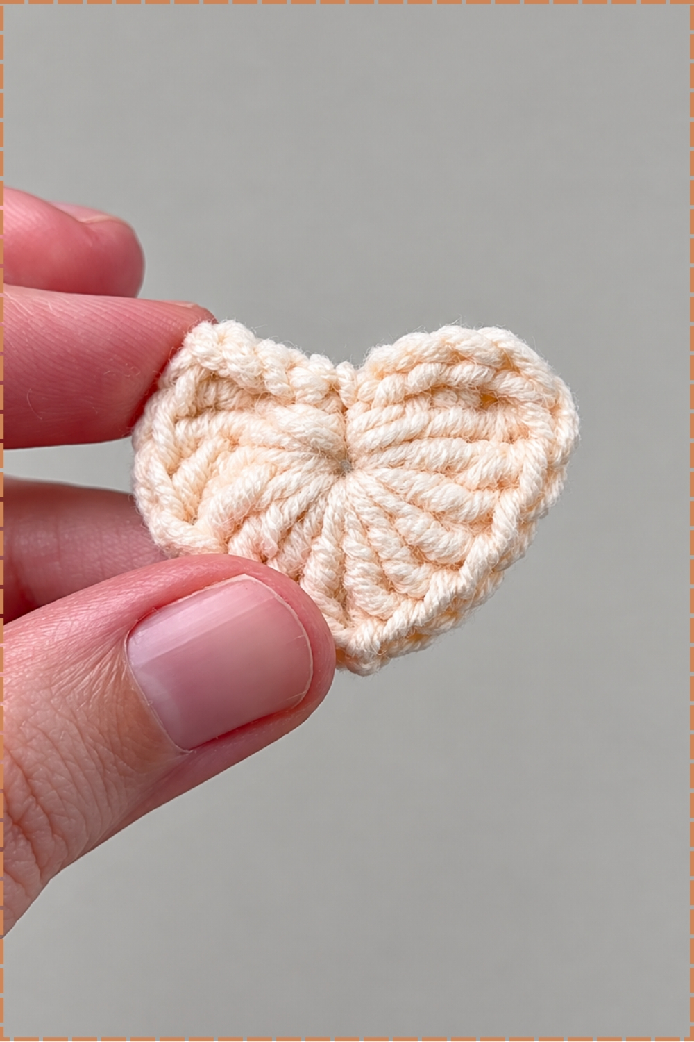 Simple Crochet Heart for Beginners