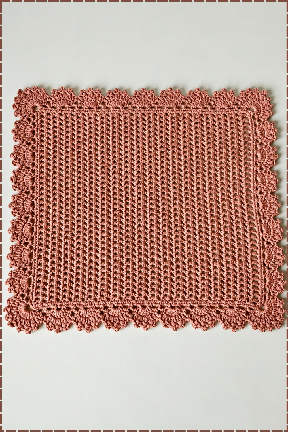 Simple Tablemat Crochet Pattern Tutorial