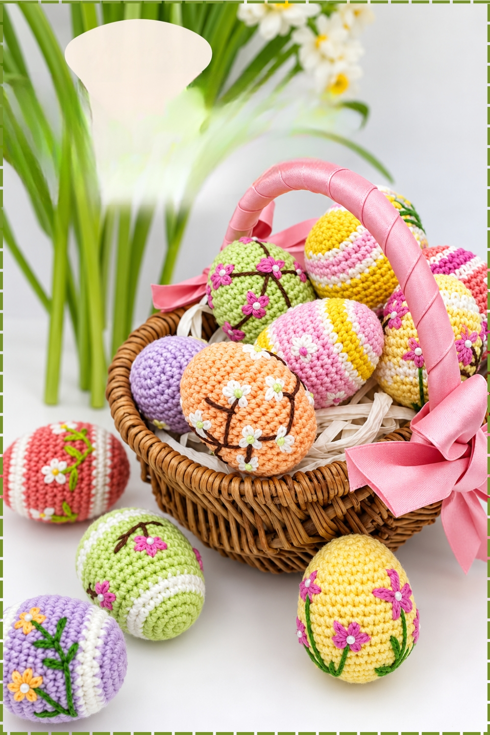 Smooth Decorative Crochet Easter Eggs