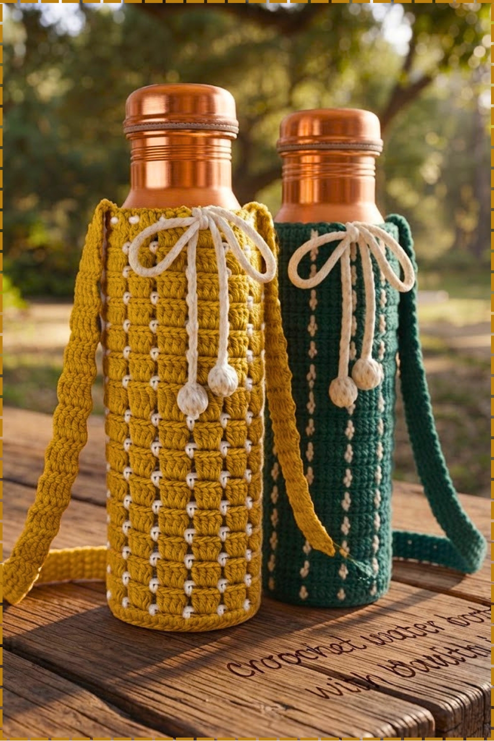 Snug Crochet Water Bottle Holder