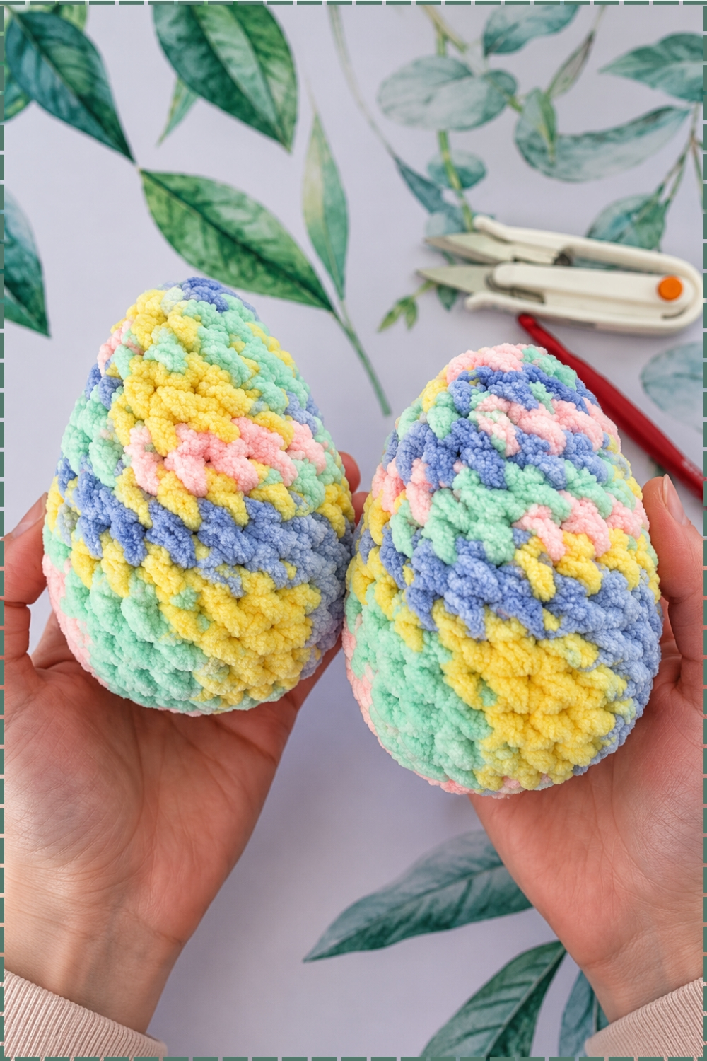 Soft Pastel Crochet Easter Egg Pattern