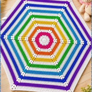 Soft Repeating Baby Hexagon Blanket Tutorial