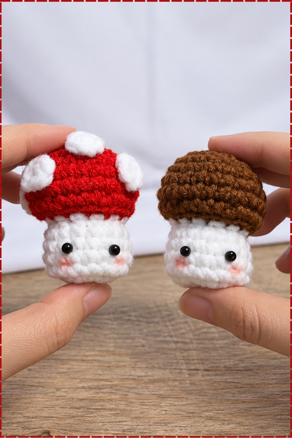 Speedy No Sew Mini Mushroom Crochet