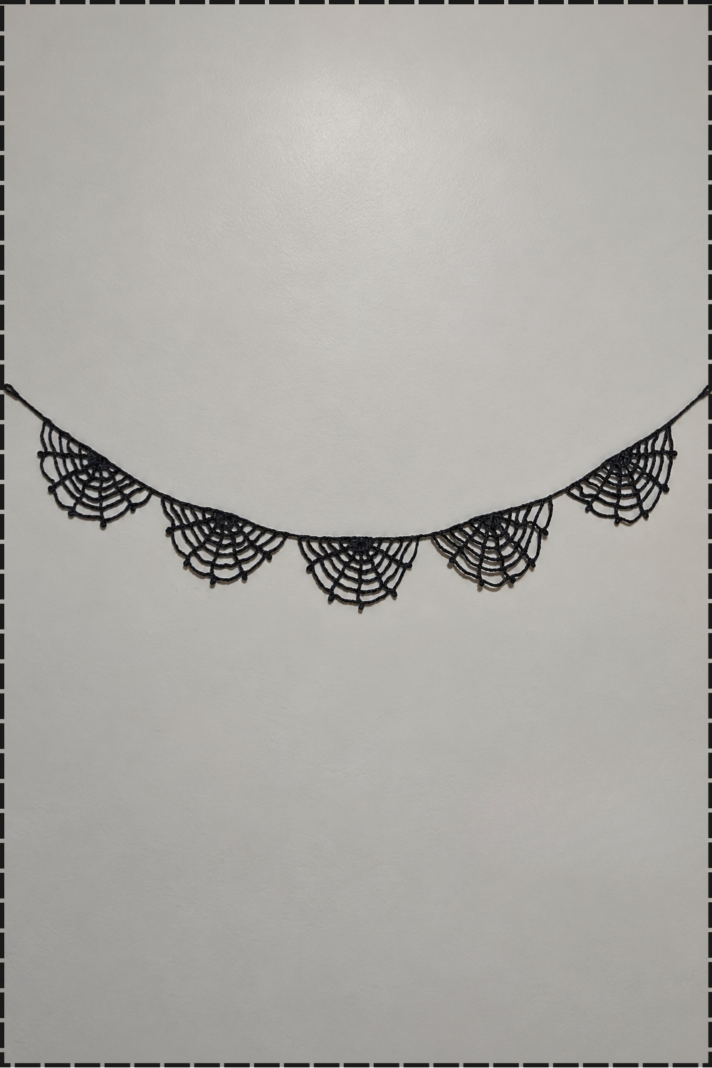 Spooky Crochet Spider Web Bunting Pattern