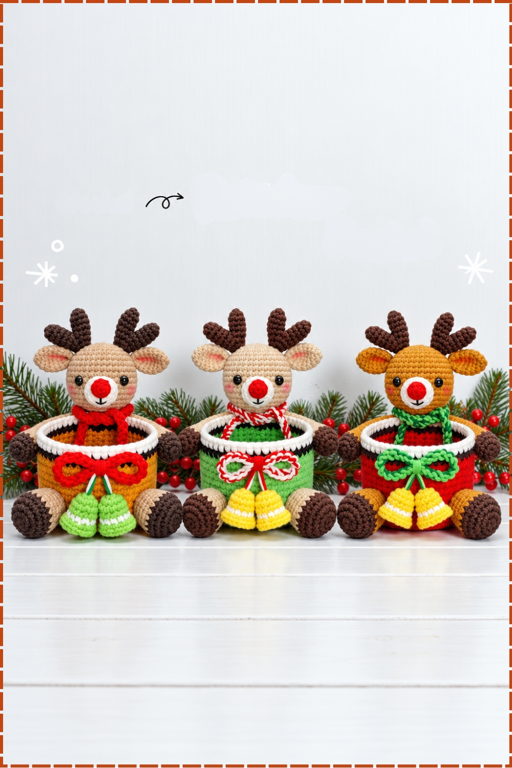Stuffed Christmas Reindeer Crochet Amigurumi Pattern (1)