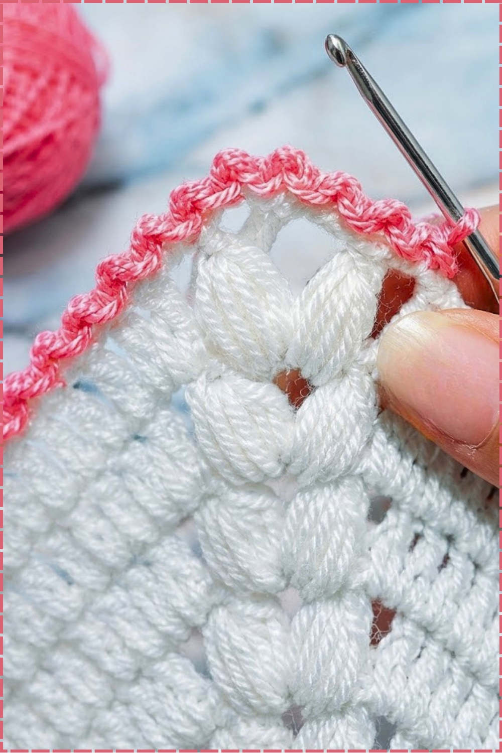 Stylish Crochet Zigzag Border Design