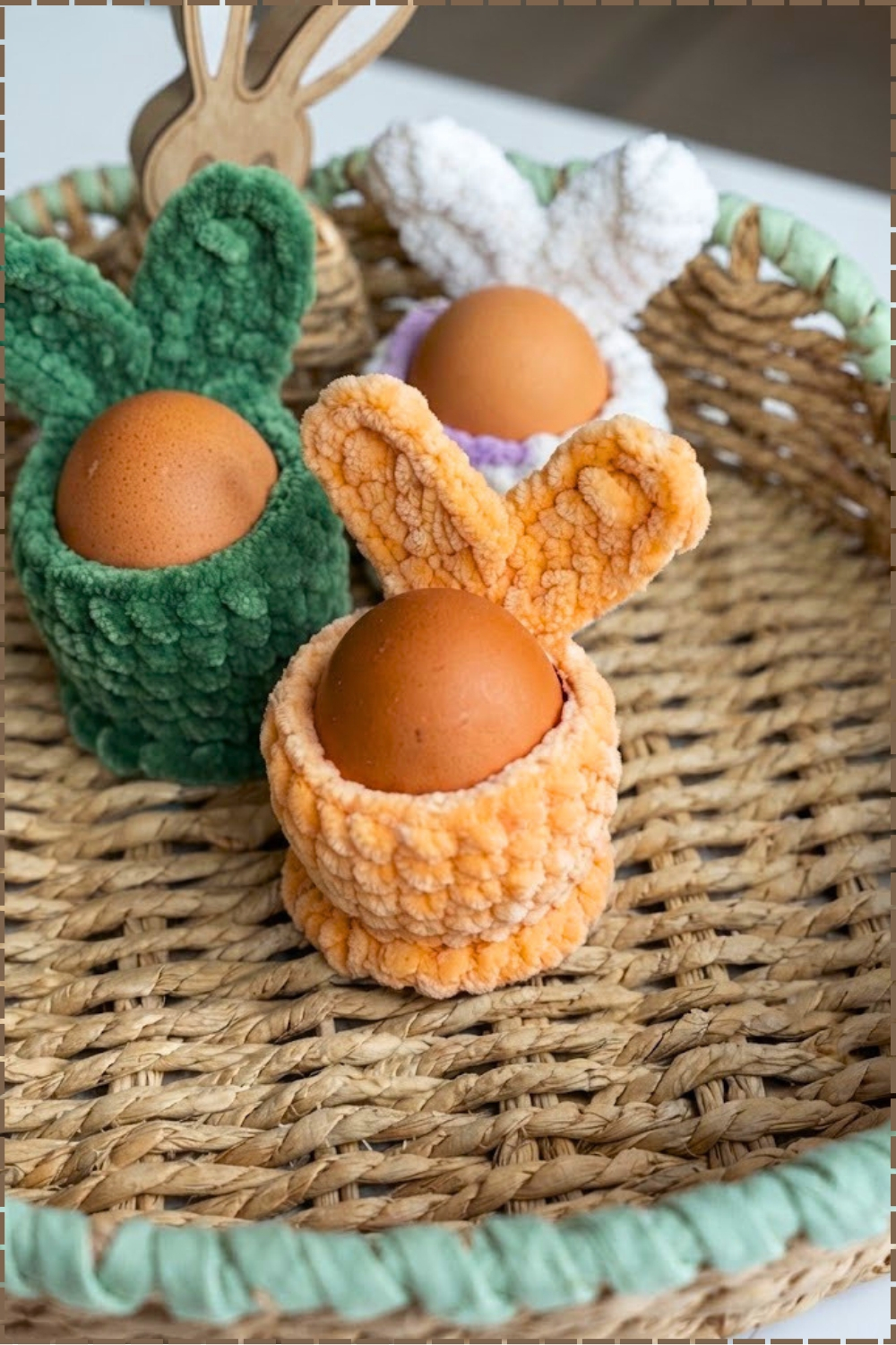 Sweet And Easy Crochet Bunny Egg Holder