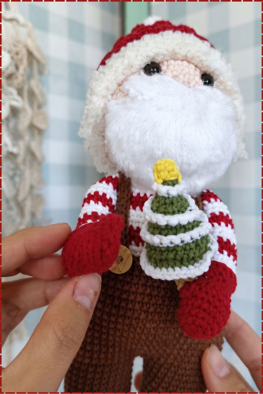 Tall Santa Claus Crochet Amigurumi Pattern