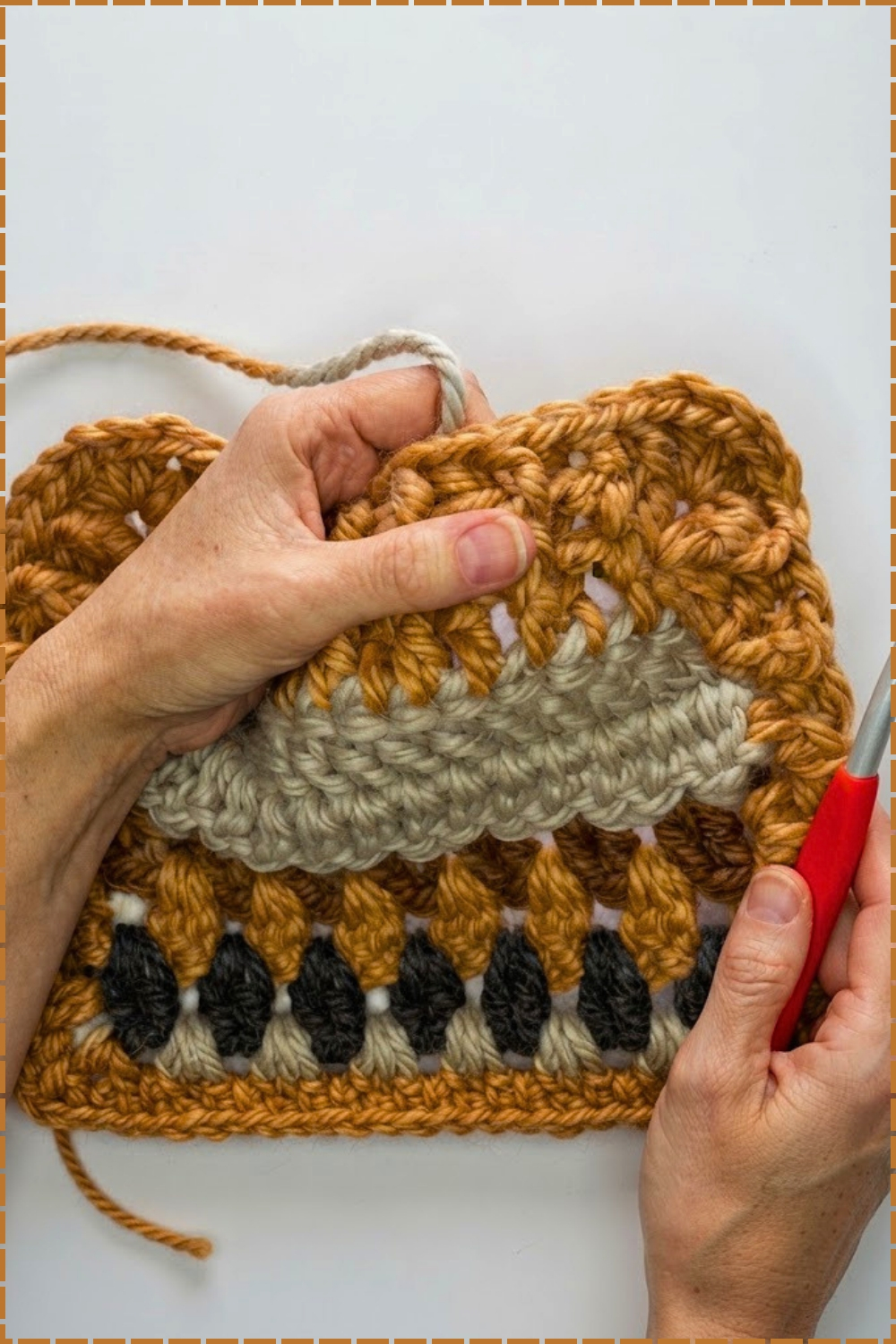 Textured Chunky Crochet Blanket Pattern