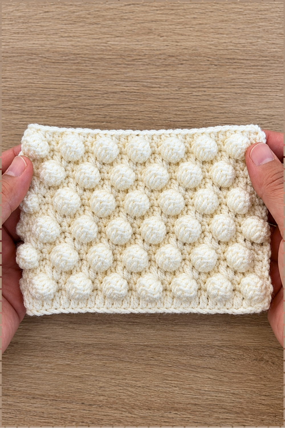 Textured Crochet Pattern Bobble Stitch Blanket