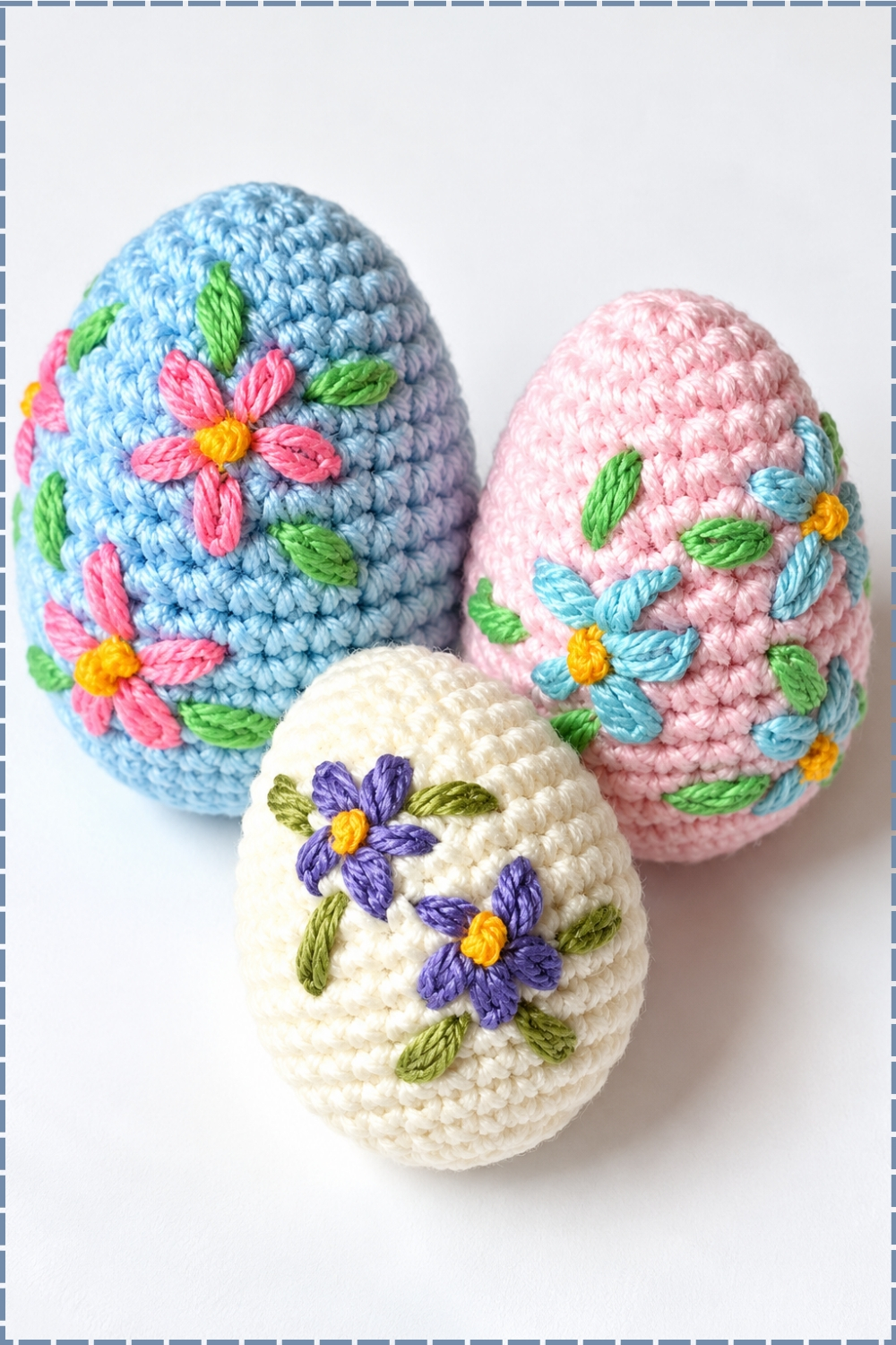 Textured Decorative Crochet Easter Egg