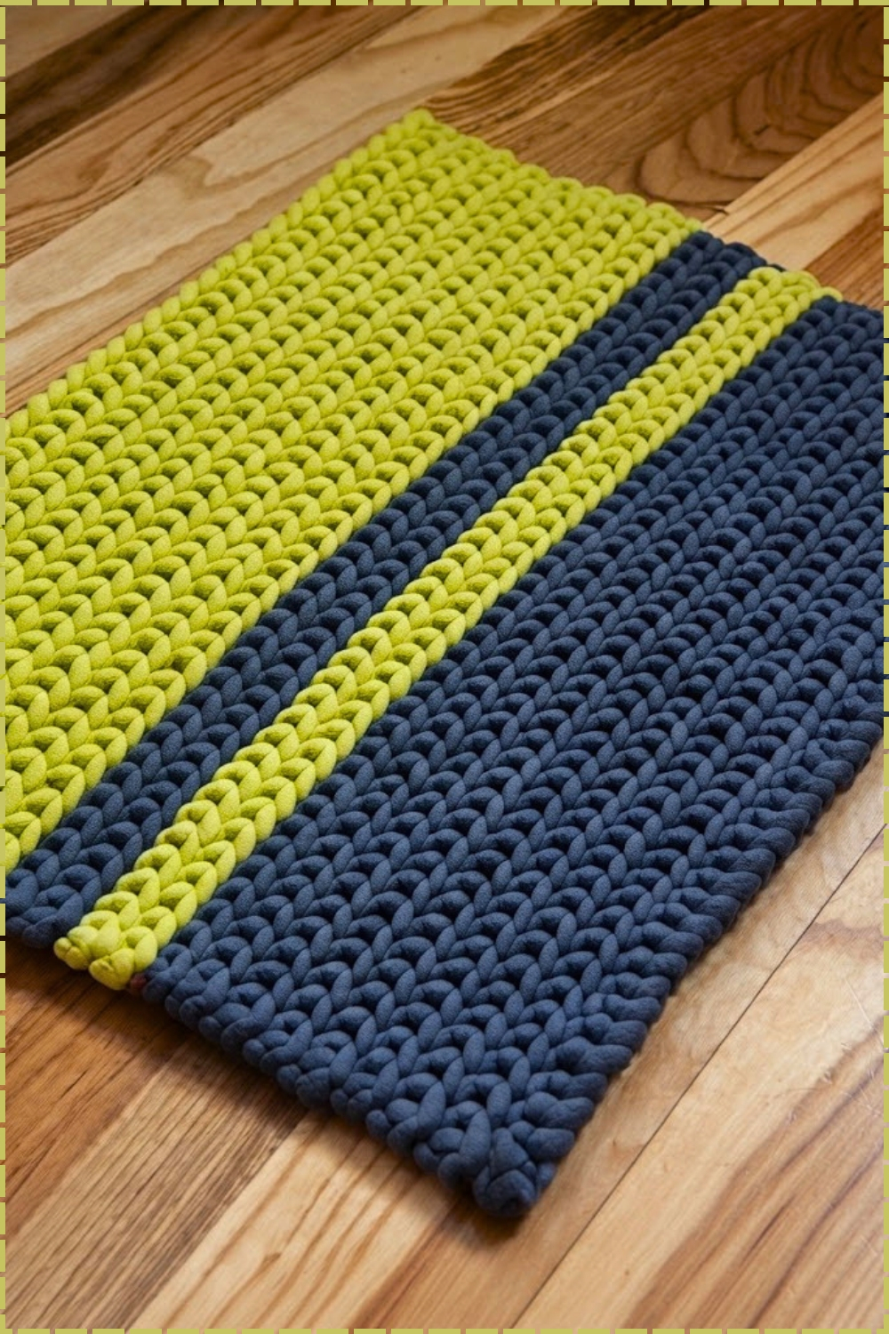 Thick Crochet Rug Written Pattern