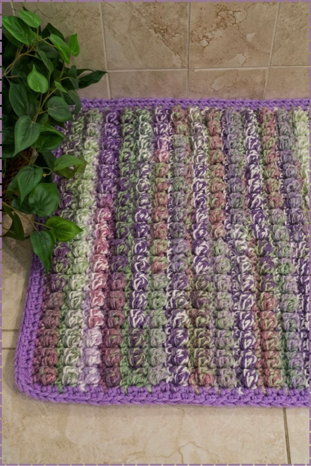 Thick Cushioned Bath Mat Rug Crochet Tutorial
