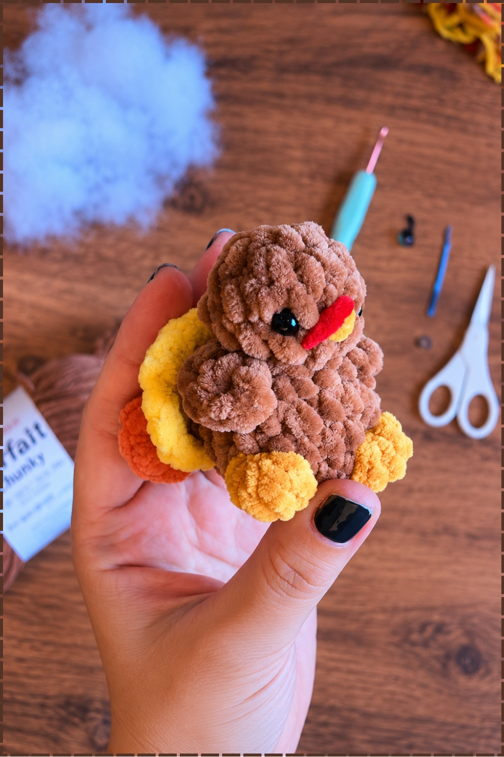 Tiny Pudgy Turkey Crochet Pattern