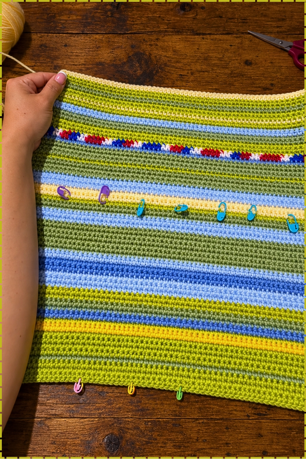 Vibrant February Temperature Blanket