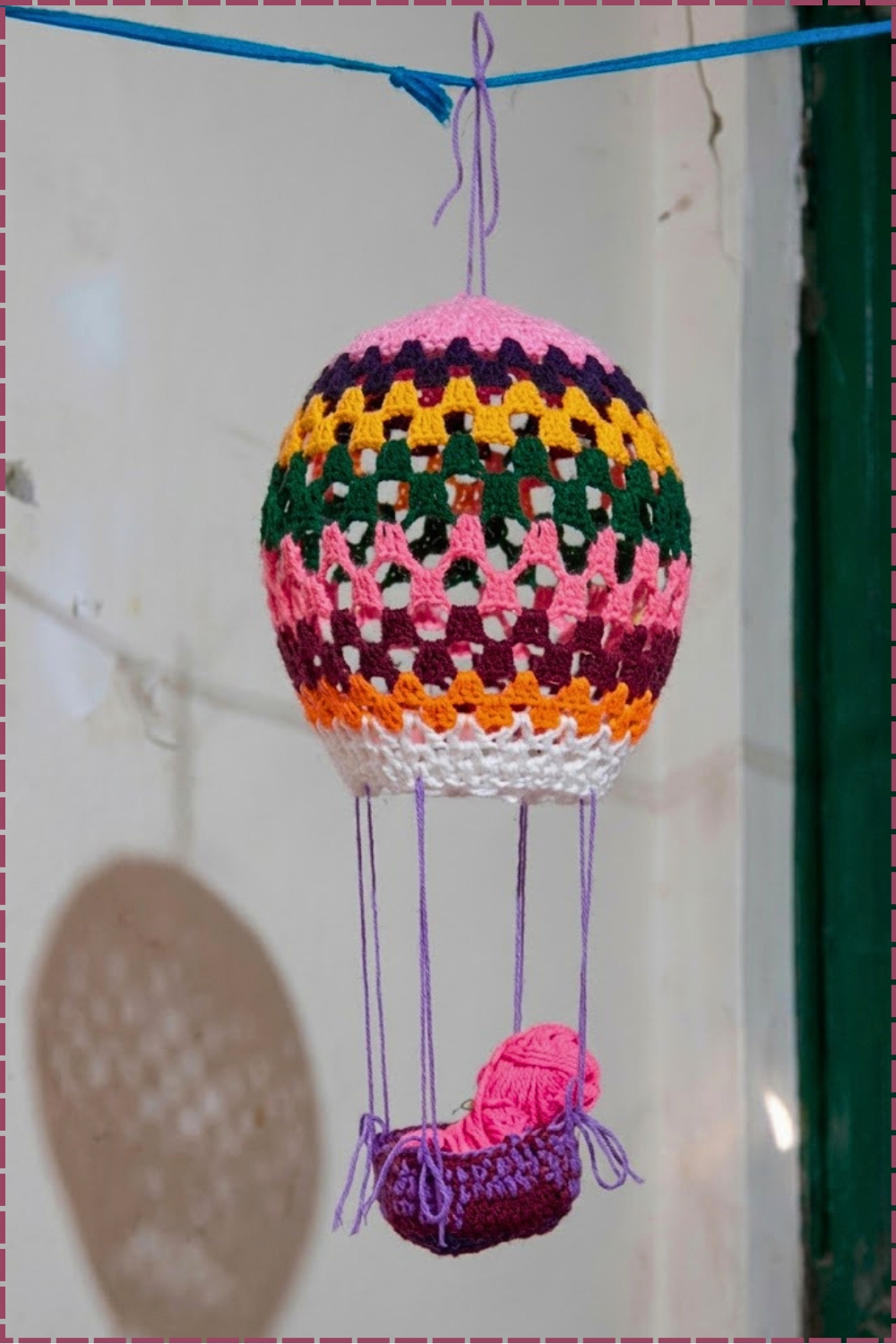 Whimsical Crochet Balloon Lampshade Idea
