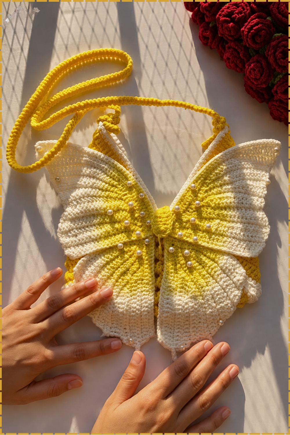 Whimsical Crochet Butterfly Bag Charming Trend