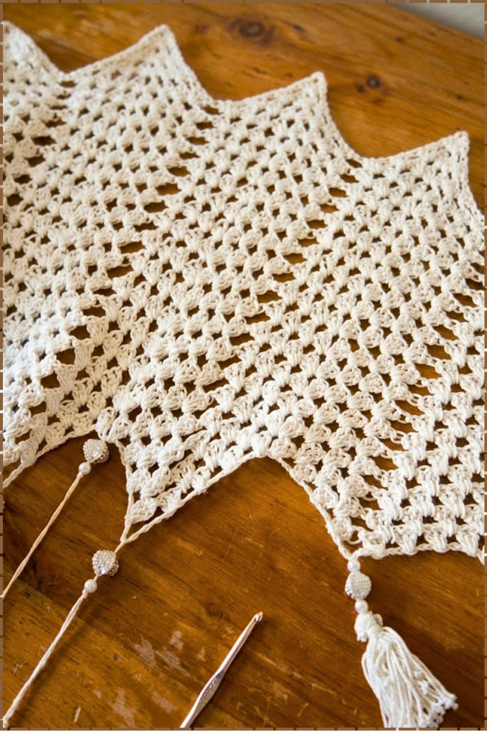 eMake Easy Colorful Crochet Ripple Granny Curtain