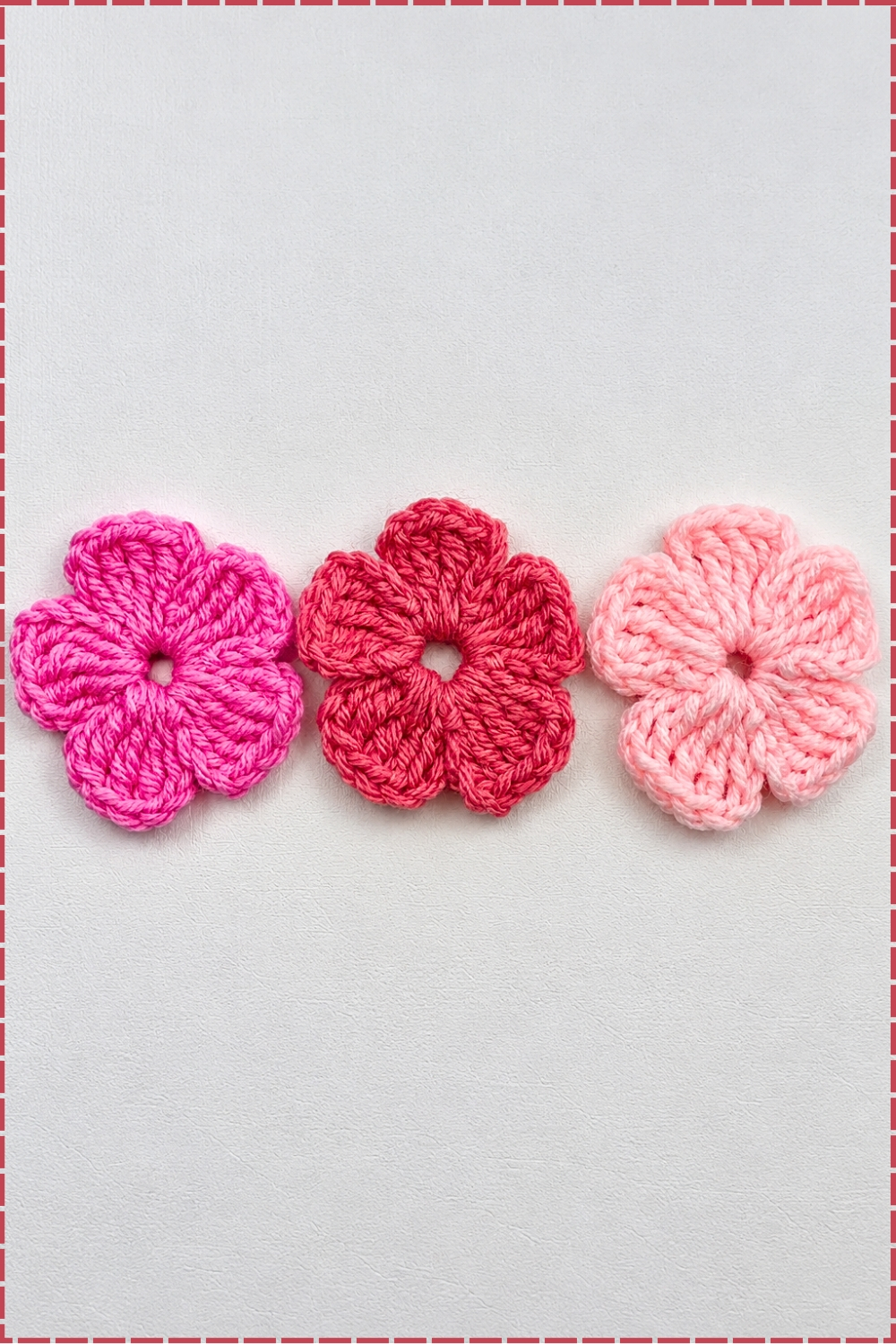 how to crochet a simple flower